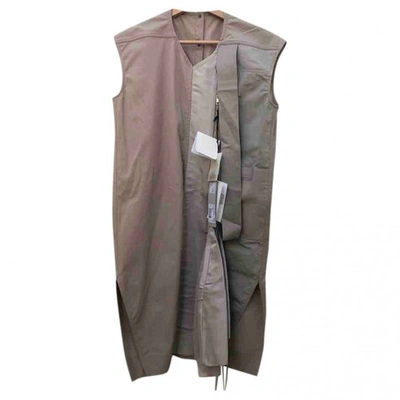 Pre-owned Rick Owens Grey Cotton Dress
