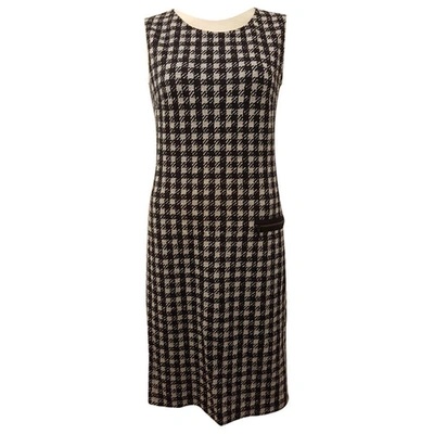 Pre-owned Luisa Cerano Anthracite Wool Dress