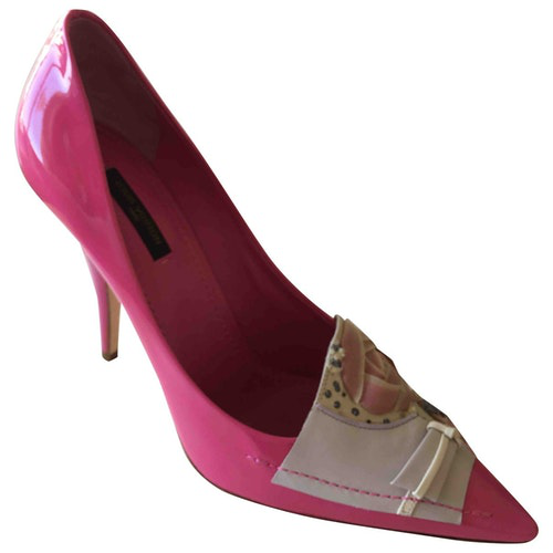 Pre-Owned Louis Vuitton Pink Patent Leather Heels | ModeSens