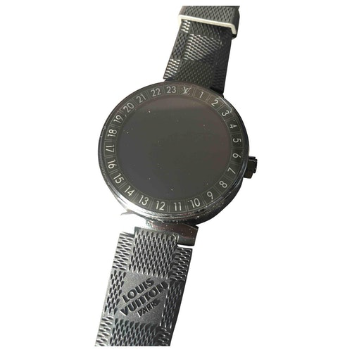 Pre-Owned Louis Vuitton Tambour Horizon Black Ceramic Watch | ModeSens