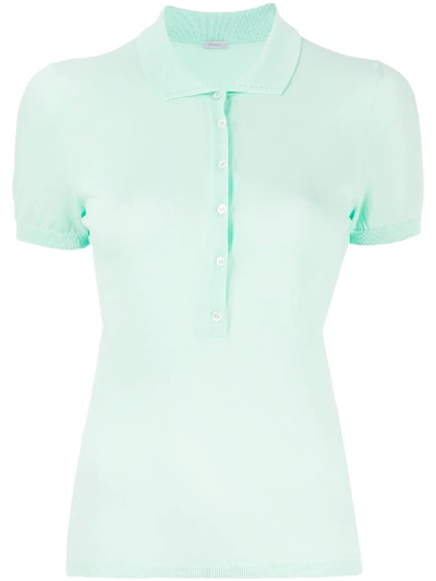 Malo Short-sleeve Polo Top In Green