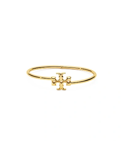 Tory Burch Kira Hinged Cuff In Tory Gold