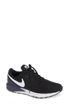 Nike Air Zoom Structure 22 Sneaker In Black/ White-gridiron