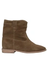 Isabel Marant Ankle Boots In Khaki