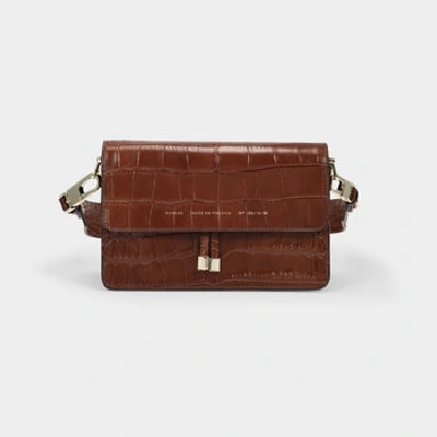 Chylak Croc-effect Leather Shoulder Bag In Brown