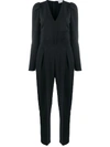 RED VALENTINO BOW-DETAIL TUXEDO JUMPSUIT