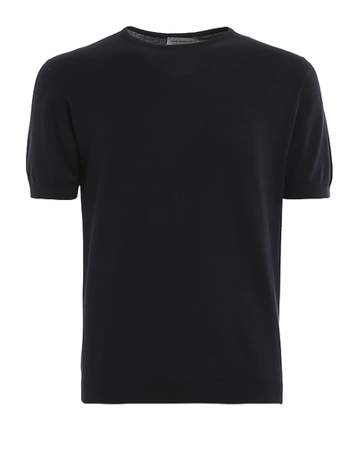 John Smedley Belden Classic T-shirt In Dark Blue