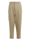 AMI ALEXANDRE MATTIUSSI COTTON TWILL CHINO TROUSERS