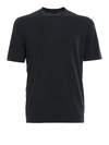 Drumohr Dark Blue Cotton Classic Knit T-shirt