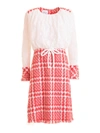 EDWARD ACHOUR PARIS COTTON AND TWEED DRESS