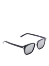 SAINT LAURENT METAL BRIDGE ACETATE SUNGLASSES