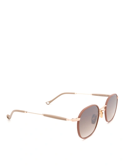 Eyepetizer Quatre Pinkish Brown Sunglasses In Nude And Neutrals