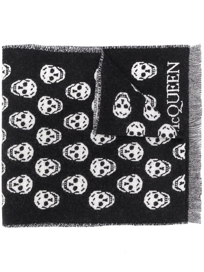 ALEXANDER MCQUEEN SKULL JACQUARD-WOVEN SCARF