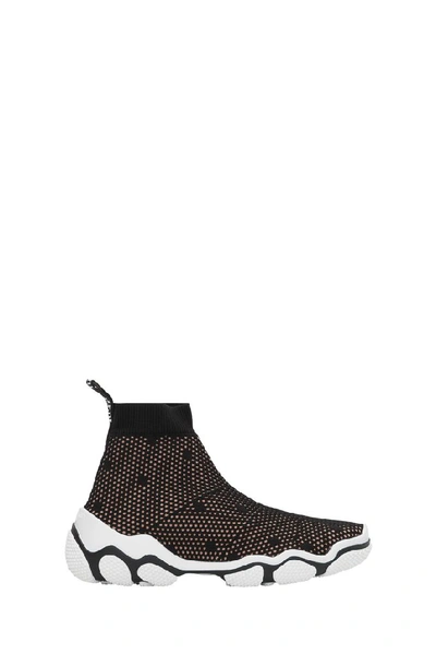 Red Valentino Sneakers In Black Tech/synthetic