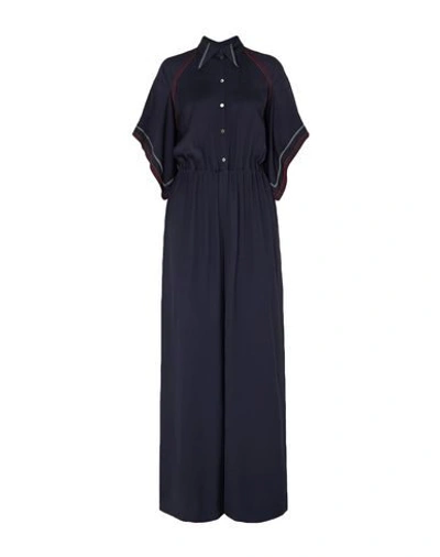 Roland Mouret Woman Jumpsuit Midnight Blue Size 6 Viscose, Elastane