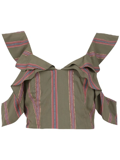 Olympiah Drina Cropped Top In Green