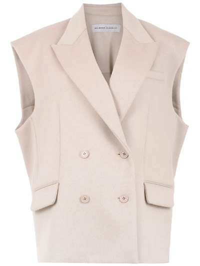 Gloria Coelho Oversized Gilet In Neutrals