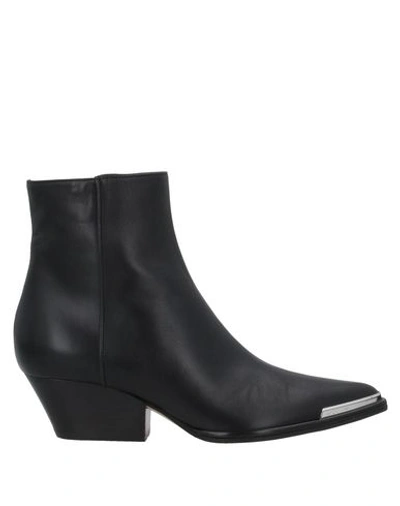 Sergio Rossi Ankle Boots In Black