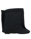 Mm6 Maison Margiela Black Leather Ankle Boots In Black