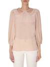 RED VALENTINO RED VALENTINO PETER PAN COLLARED BLOUSE