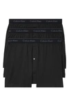 CALVIN KLEIN 3-PACK KNIT COTTON BOXERS,NB4005