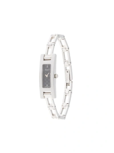 Pre-owned Gucci Quartz Wrist Watch In Silver