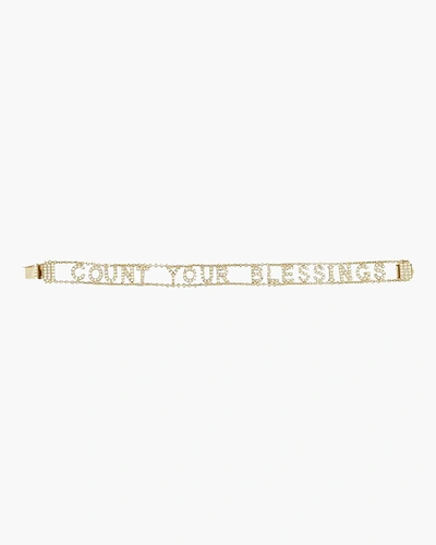 Eden Presley Count Your Blessing Bracelet | Diamonds/yellow Gold