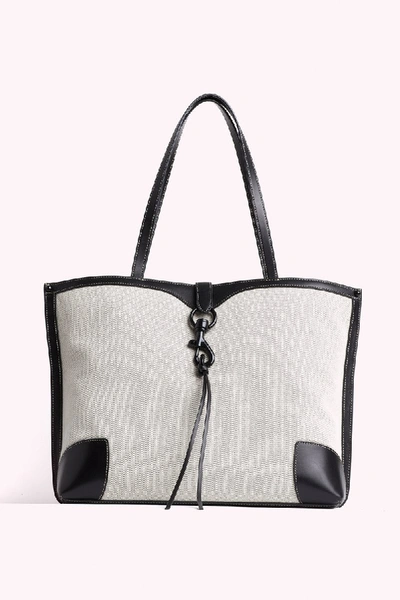 Rebecca Minkoff Megan Bicolor Bucket Tote Bag In Black