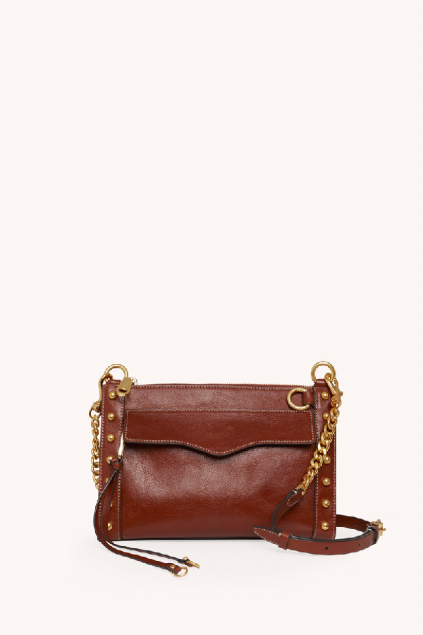 Rebecca Minkoff M.a.b. Crossbody With Studs, Dark Luggage ModeSens