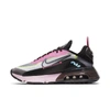 Nike Women's Air Max 2090 Casual Sneakers From Finish Line In White,pink Foam,lotus Pink,black