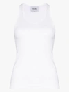 NANUSHKA WHITE BAYLEE SLEEVELESS COTTON waistcoat,WTE0009014607041
