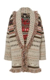 ALANUI LOST IN A FOREST FRINGED EMBROIDERED CASHMERE CARDIGAN,812783