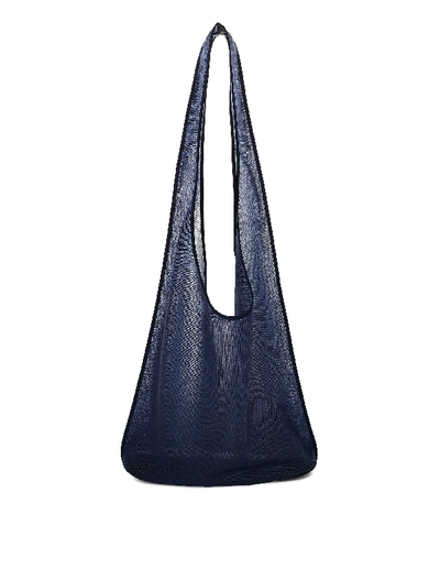 The Row Sock Bindle Shopping Bag In Navy Blue