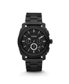 FOSSIL MACHINE CHRONOGRAPH BLACK STAINLESS STEEL WATCH 45MM