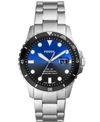 FOSSIL FB-01 THREE-HAND DATE STAINLESS STEEL WATCH 42MM