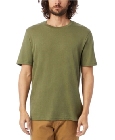 Alternative Apparel Men's Outsider Heavy Wash Jersey T-shirt In Evergreen