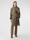 BURBERRY Houndstooth Check Wool Double-breasted Coat