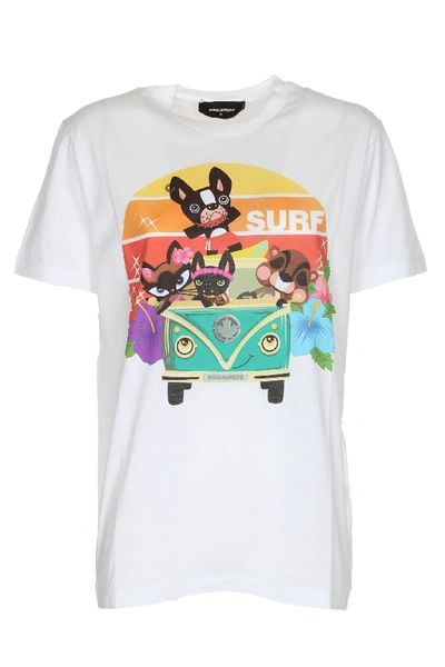 Dsquared2 Dsquared T-shirt In Bianco