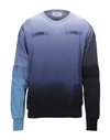 Ambush Tie-dye Patchwork Sweatshirt In Slate Blue