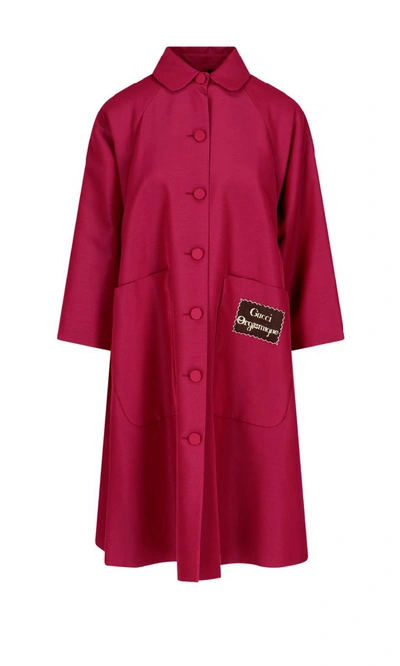 Gucci Oversized Coat In Pink ModeSens