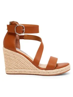 steve madden cognac wedges