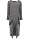 Olympiah Chipre Midi Dress In Grey