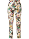 ANDREA MARQUES PRINTED TAILORED TROUSERS