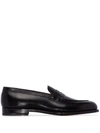 Grenson Black Lloyd Leather Loafers In Black