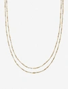 MISSOMA VERVELLE DOUBLE-CHAIN 18CT GOLD-PLATED VERMEIL SILVER NECKLACE,R03632761