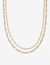 MISSOMA WOMENS GOLD FILIA DOUBLE-CHAIN 18CT YELLOW GOLD-PLATED VERMEIL SILVER NECKLACE,R03632763