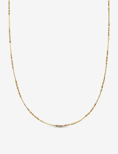 Missoma Isa Twisted-chain 18ct Gold-plated Vermeil Silver Necklace