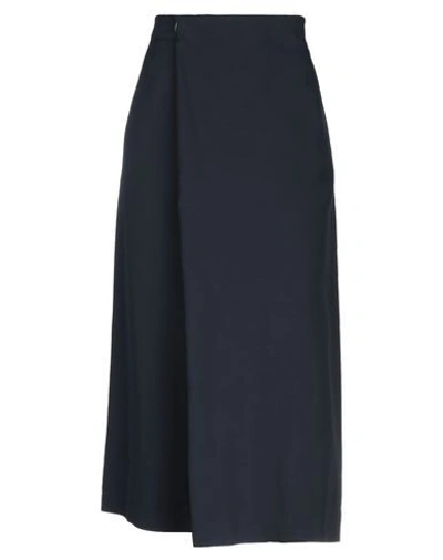 Calvin Klein Collection Midi Skirts In Steel Grey