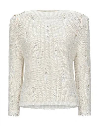 Balmain Sweater In Ivory