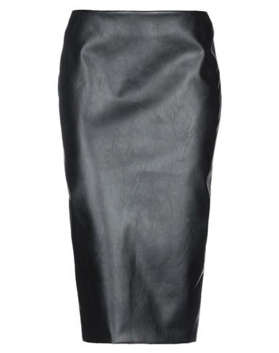 Kiltie Midi Skirts In Black
